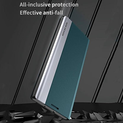 Galaxy S21 Series Leather Side Window Flip Case