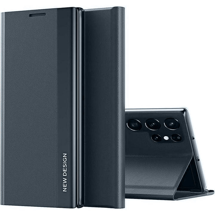 Galaxy S21 Series Leather Side Window Flip Case