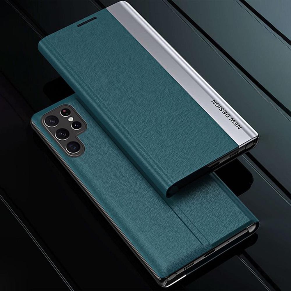 Galaxy S21 Series Leather Side Window Flip Case