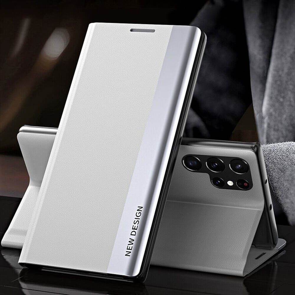 Galaxy S21 Series Leather Side Window Flip Case