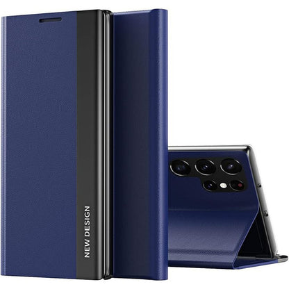 Galaxy S21 Series Leather Side Window Flip Case